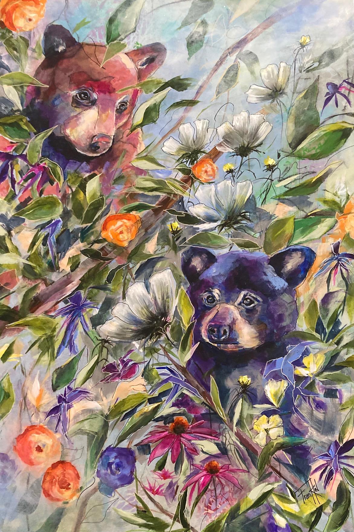 Paws Pause in the Petals