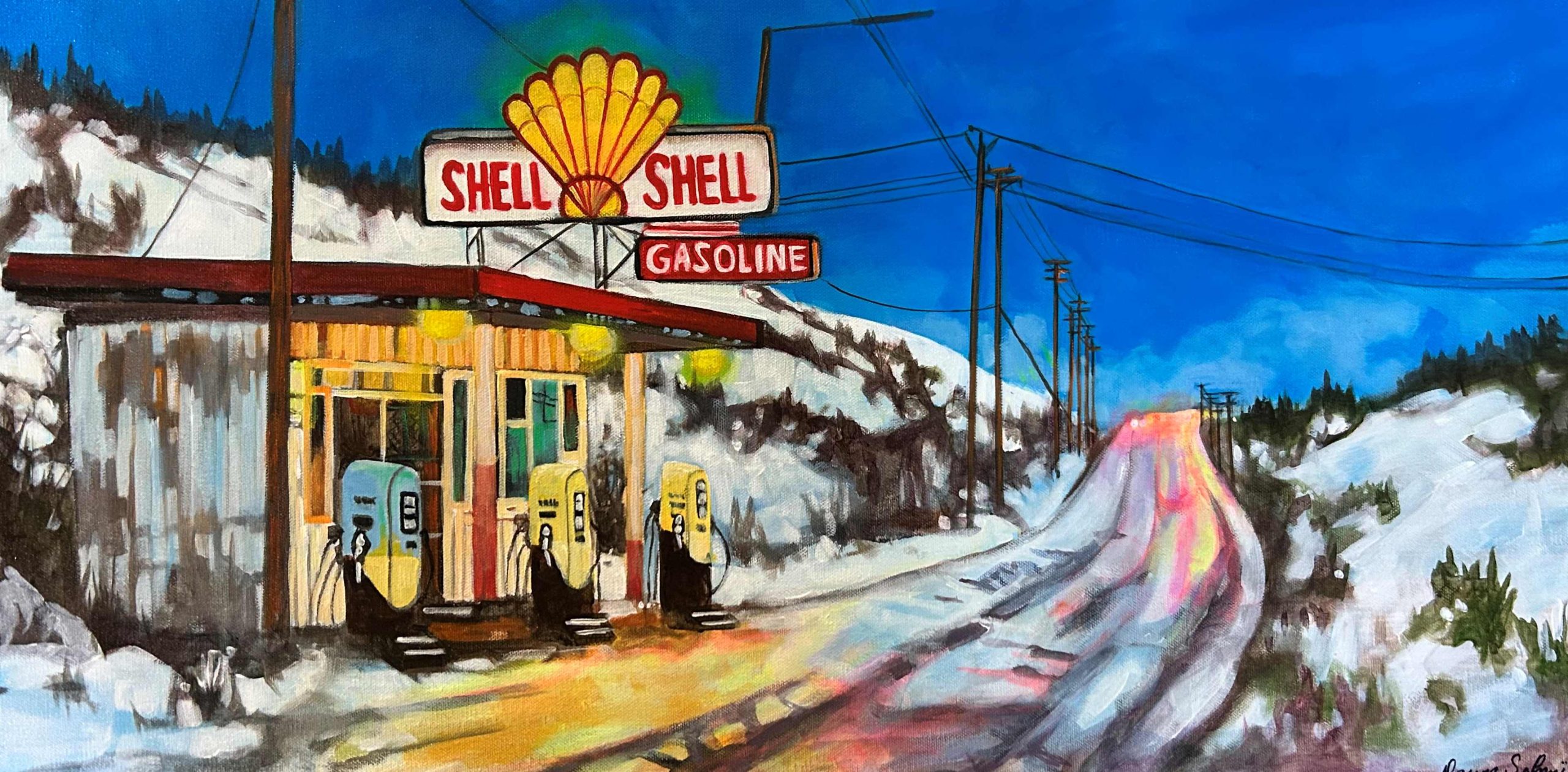 When the road was slower